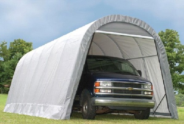 13'Wx24'Lx10'H round portable fabric garage